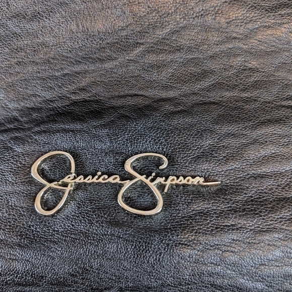 Jessica Simpson Purse Women’s Black Fur/Faux Leather Satchel Luxury Office Mod - Picture 4 of 7